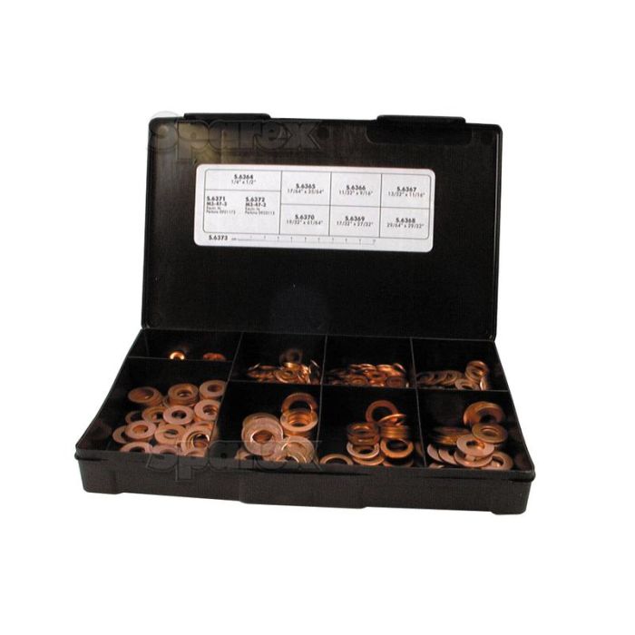 Koperen Ring. Handipak (500stuks) - INCH maten Koperen Ring. Handipak (500stuks) - INCH maten