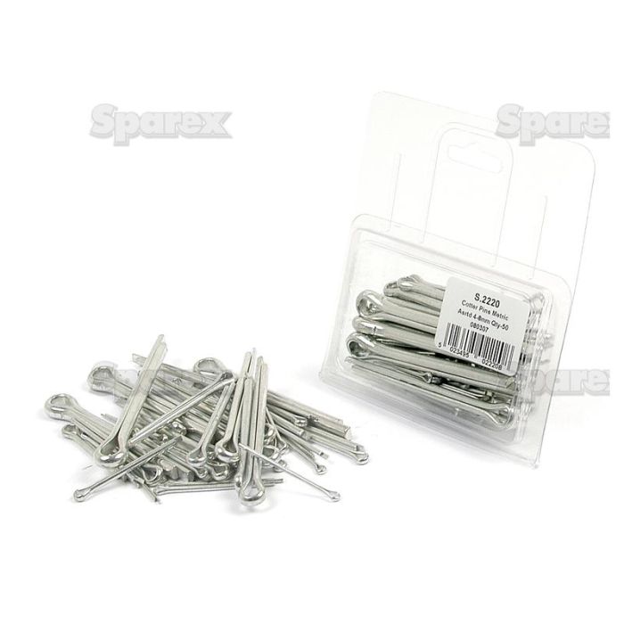 Goupilles fendues, Ø2 - 8 x 40 - 75mm (Agripak 50 pièces) Goupilles fendues, Ø2 - 8 x 40 - 75mm (Agripak 50 pièces)