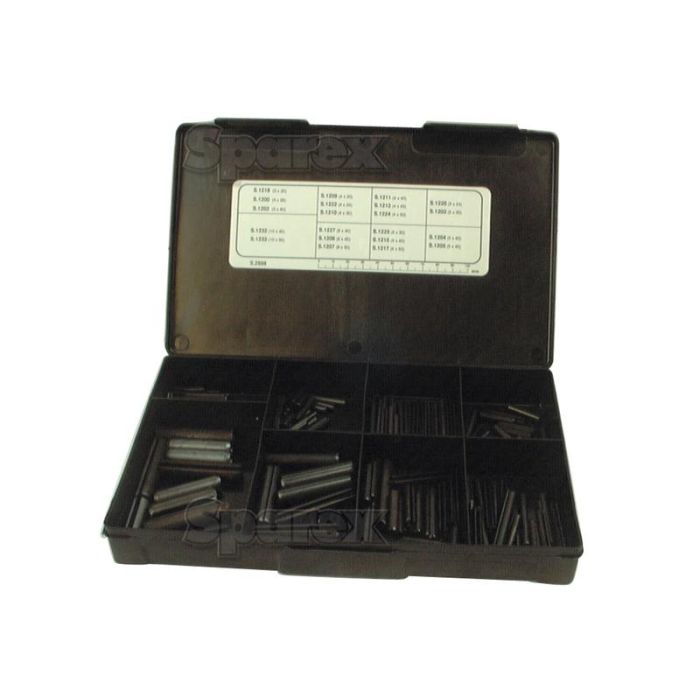 Plasticdoos Holspieen Assortment - Ø3 - 10 x 20 - 50mm, 191 stuks Handipak.