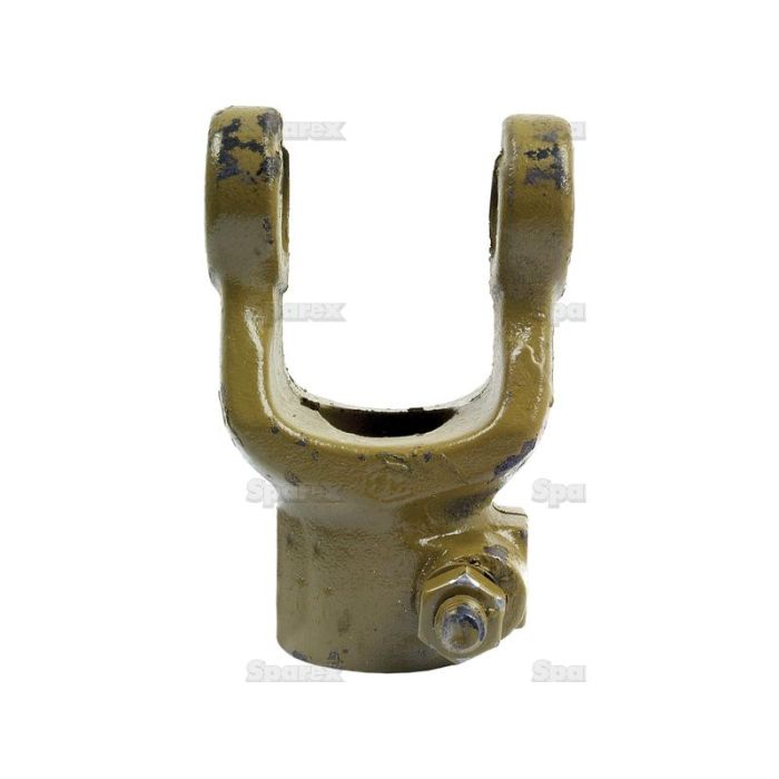 Aftakas Klemboutgaffels (Afm. Kruisstuk: 27 x 74.5mm) Boring Ø35mm, Sleutelmaat: 10mm. Aftakas Klemboutgaffels (Afm. Kruisstuk: 27 x 74.5mm) Boring Ø35mm, Sleutelmaat: 10mm.