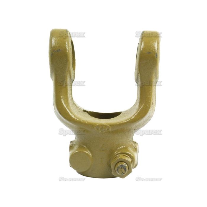 Fourche à boulon de serrage de la  transmission (Dim. traverse : 30.2 x 92mm) Alésage Ø35mm, Taille de la clavette : 10mm.