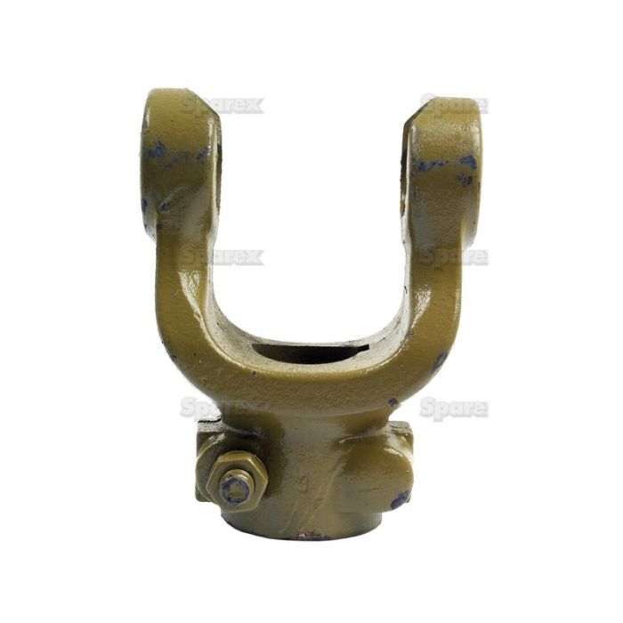 Fourche à boulon de serrage de la  transmission (Dim. traverse : 35 x 106.5mm) Alésage Ø40mm, Taille de la clavette : 12mm.