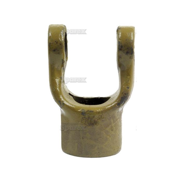Aftakas Spiebaangaffels met stelbout (Afm. Kruisstuk: 23.8 x 61.2mm) Boring Ø1 1/4'', Sleutelmaat: 1/4''.