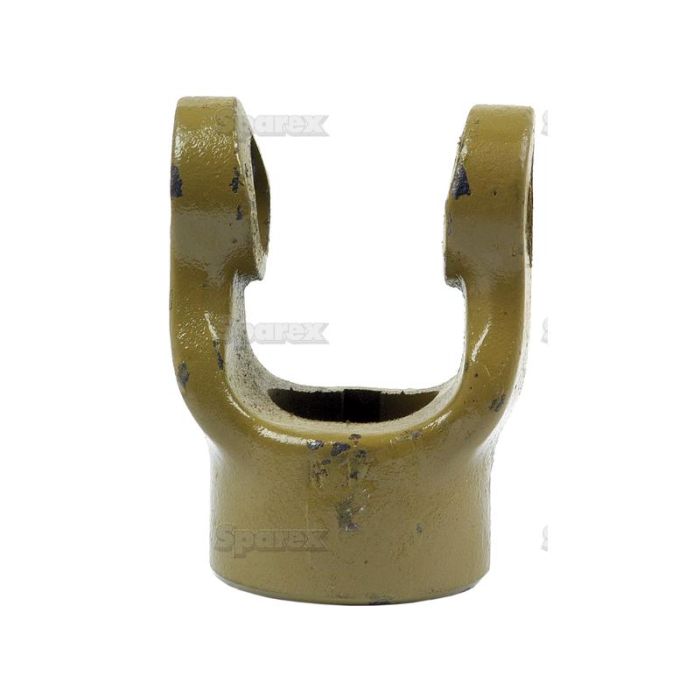 Aftakas Spiebaangaffels met stelbout (Afm. Kruisstuk: 23.8 x 61.2mm) Boring Ø1 3/8'', Sleutelmaat: 5/16''. Aftakas Spiebaangaffels met stelbout (Afm. Kruisstuk: 23.8 x 61.2mm) Boring Ø1 3/8'', Sleutelmaat: 5/16''.