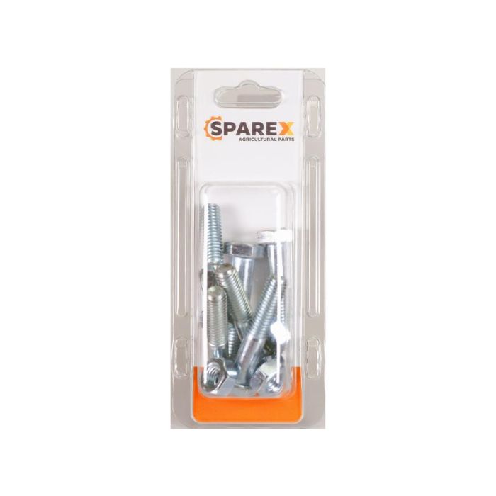 Agripak 6 stuks Bout en moer, M10x50mm