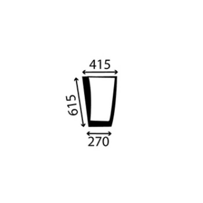 Vitres avant inférieures, côté gauche