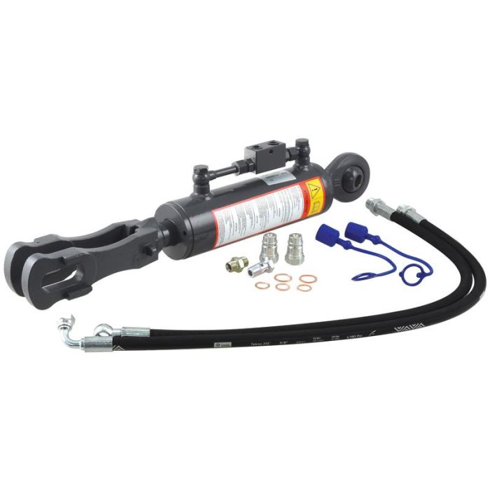 Hydraulische stabilisator (Met: -) - Kogel Ø 22mm - Vork Gat Ø 29x60mm - Min. Lengte: 660mm, Cylinder binnen Ø: 80mm. Hydraulische stabilisator (Met: -) - Kogel Ø 22mm - Vork Gat Ø 29x60mm - Min. Lengte: 660mm, Cylinder binnen Ø: 80mm.