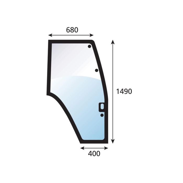 Vitres de porte (côté droit)