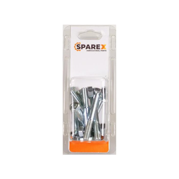 Agripak 10 stuks Bout en moer, M8x60mm
