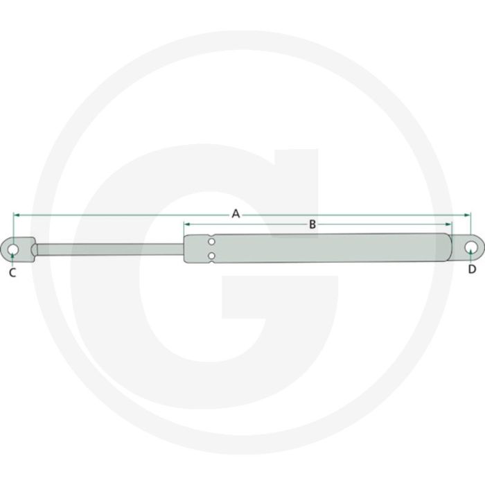 Stabilus Gasdrukveer Stabilus Gasdrukveer