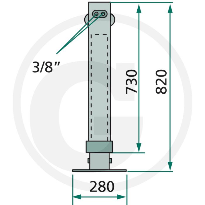 SIMOL Steunpoot, hydraulisch