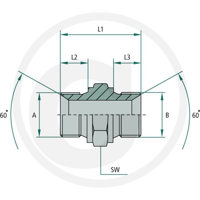 GA 1 M-BSP x 1.1/4 M-BSP GA 1 M-BSP x 1.1/4 M-BSP