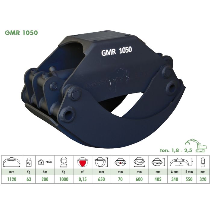 Hout klem GMR 1050