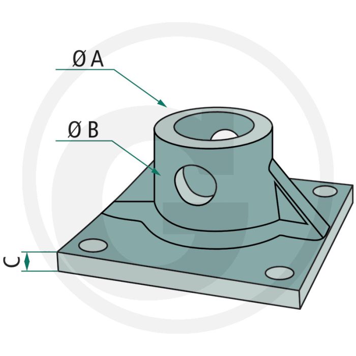 Baltrotors Adapterplaat PR50