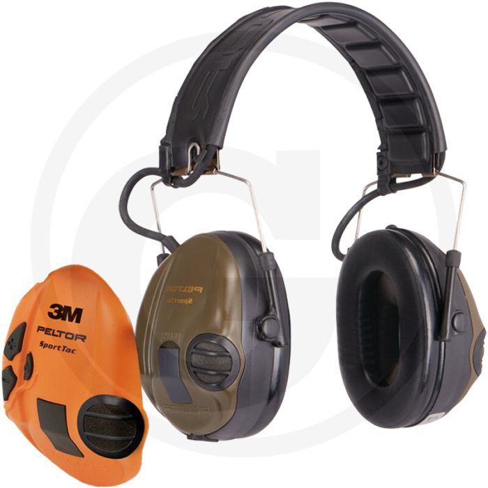 Peltor gehoorbeschermer sporttac™, stac-gn - hoofdbeugel, isolatiewaarde 26 db