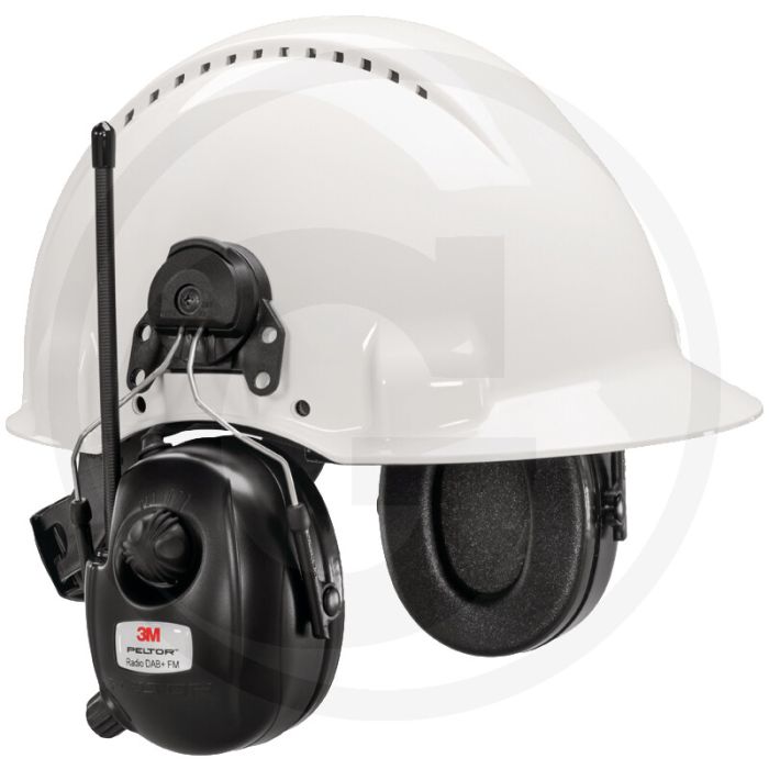Peltor kapselgehörschutz mit fm-radio & dab+ hrxd7p3e-01 - helmmontage & hohe dämpfung