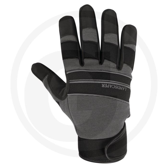 Anti-vibratie handschoenen anti-vibe - xl - grijs / zwart - kunstleer - pvc-pads - gelvulling