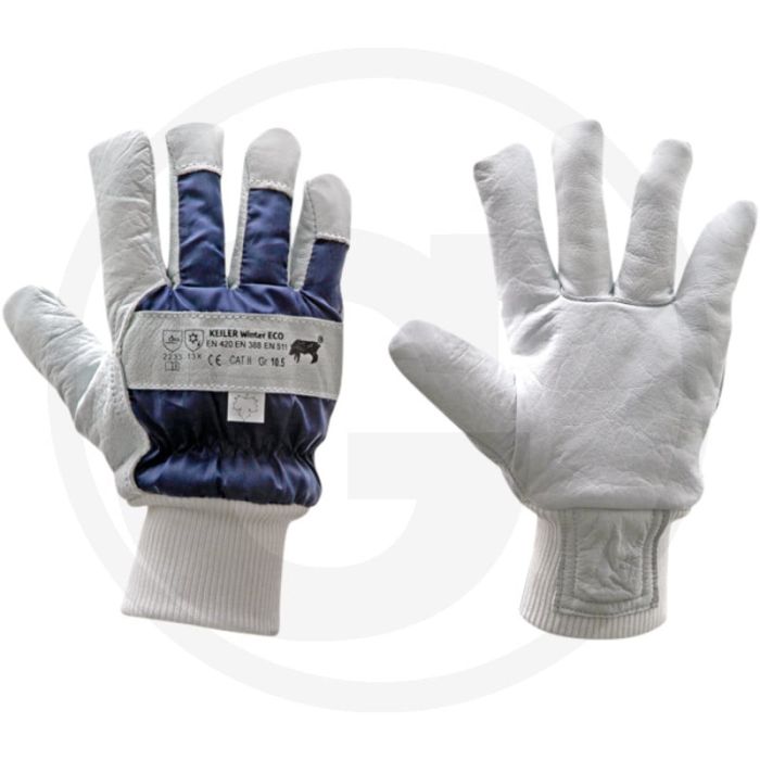 Keiler handschoenen winter eco blue - xl runderleer bosbouwhandschoenen