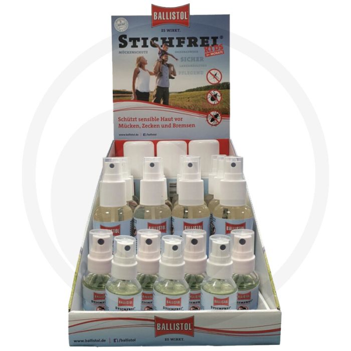 Ballistol ballistol steekvrij display 3x125 ml + 12x 100 ml + 7x 20 ml - verschillende formaten sprays