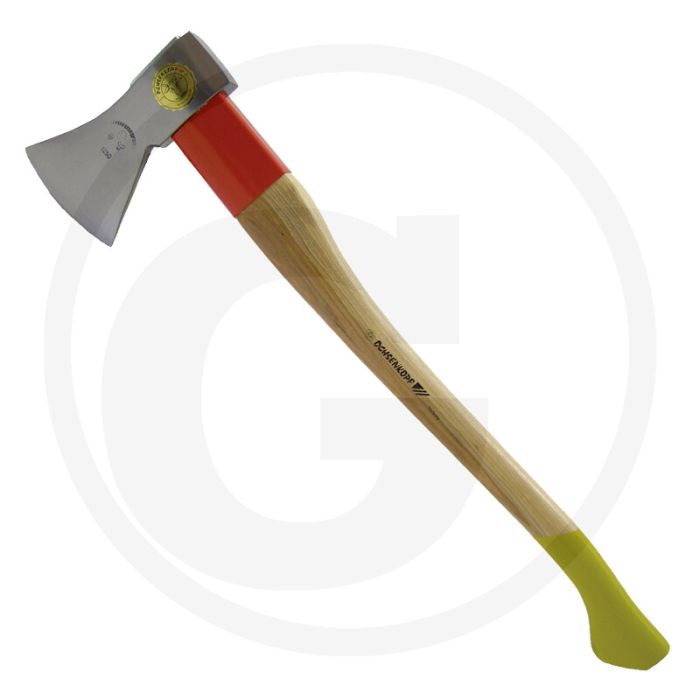Hache universelle Ochsenkopf rotband-plus, or, forme rhénane - poids en tête 1250g, longueur 700mm, manche en hickory