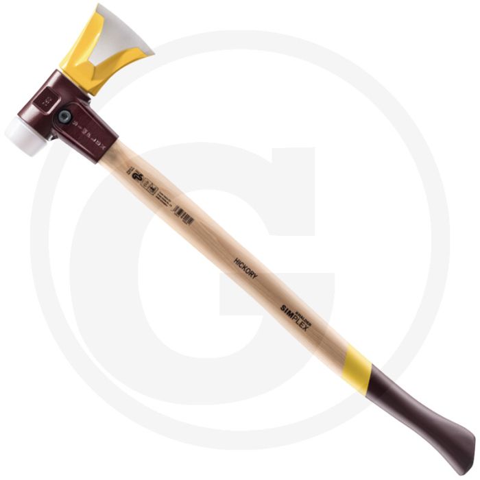 Hache à fendre Halder simplex, avec clavettes - 2840g de poids de tête, 765mm de longueur, manche en hickory