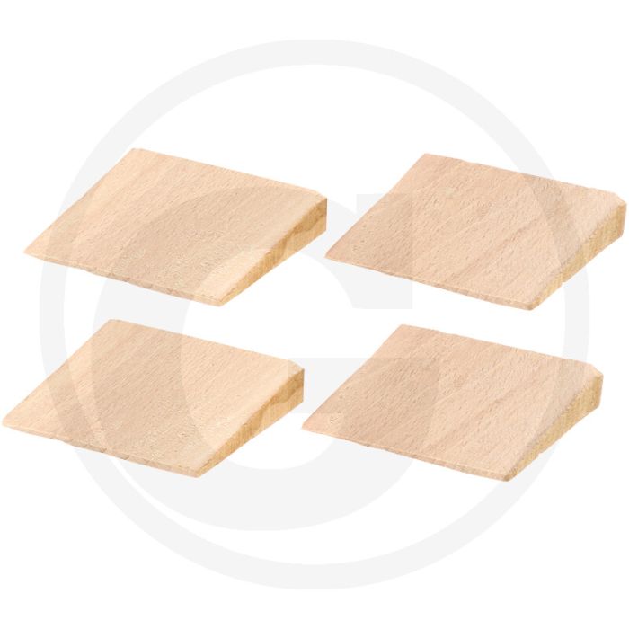 Cale en bois Stubai - dimensions : 58 x 50 x 10 mm