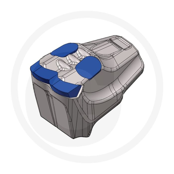 Burin d'usure en carbure Endurance 4 pointes, version c - bp (1 boulon) - 4 mm