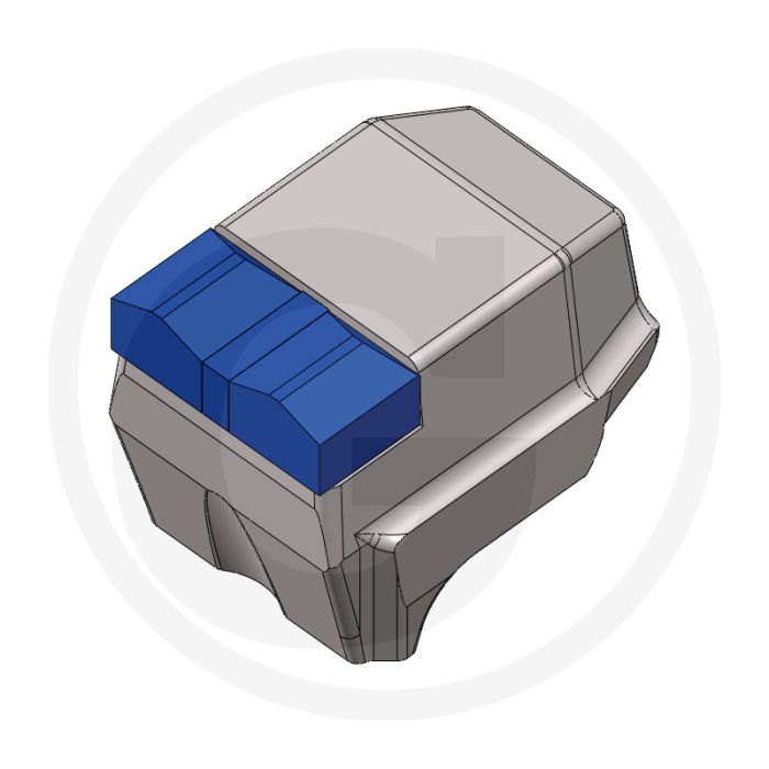 Endurance carbide slijtdeel beitel 2 tips, versie stc - type: stc