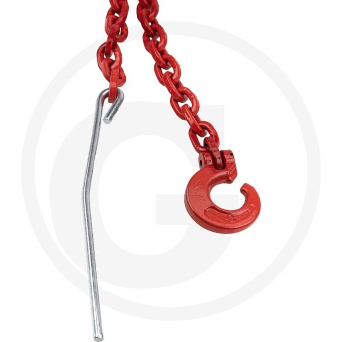 Chokerketting met haak en naald - 4-kant, 8mm, 3m, 9,2t