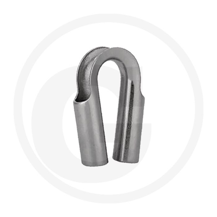 Rohrkausche edelstahl voor kabel-Ø 6mm