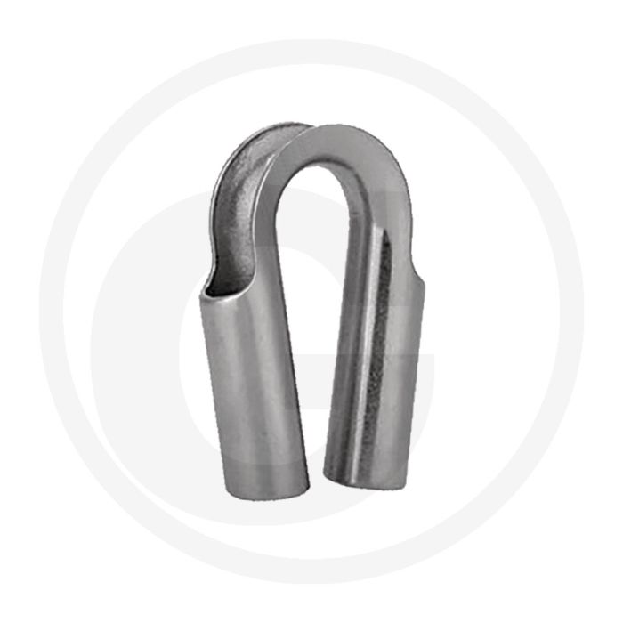Rohrkausche edelstahl voor kabel-Ø 8mm