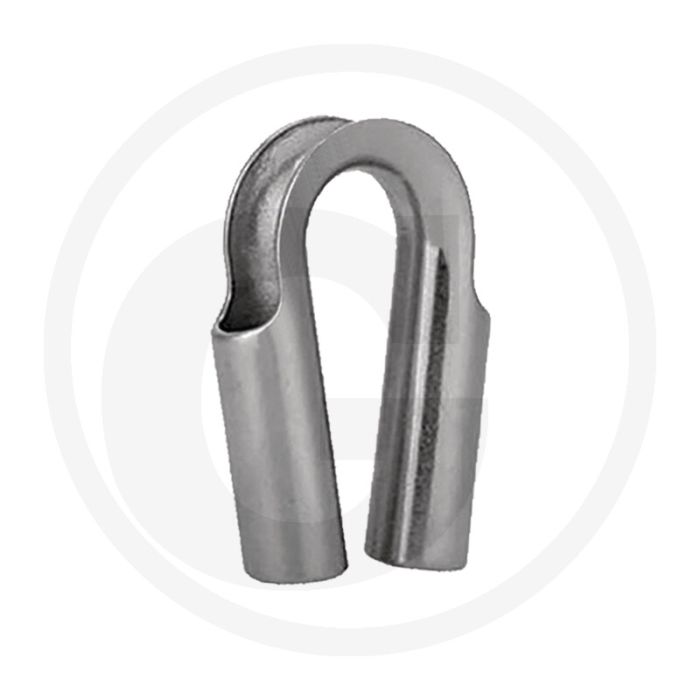 Rohrkausche edelstahl voor kabel-Ø 10mm