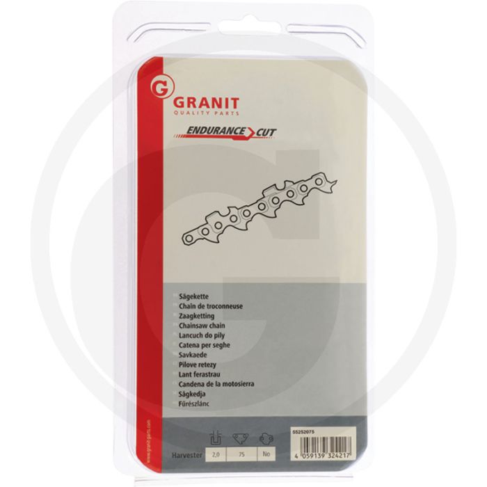 Endurance cut zaagketting harvester, ronde zaagtand - aantal aandrijfschakels: 75
