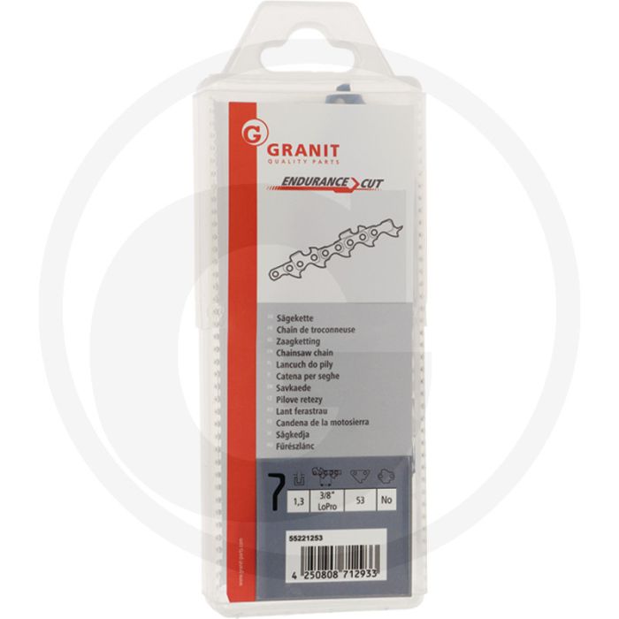 Endurance cut zaagketting ronde zaagtand - 3/8' lopro steek, 53 aandrijfschakels