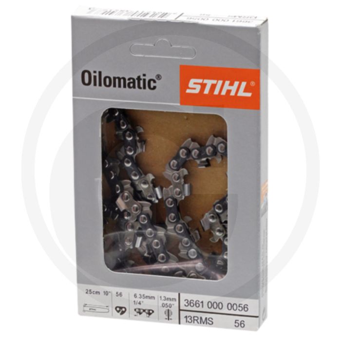 Stihl zaagketting ronde zaagtand carving - 1/4' steek, 1,3mm dikte, 56 aandrijfschakels
