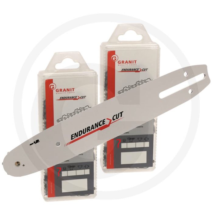 Endurance cut zaagketting + zaagblad 2+1 haakse zaagtand 50cm lengte