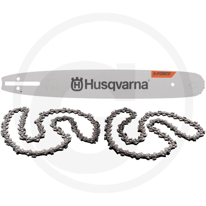 Husqvarna sägeketten-führungsschienencombi 2+1 halbmeißel - lengte: 35cm