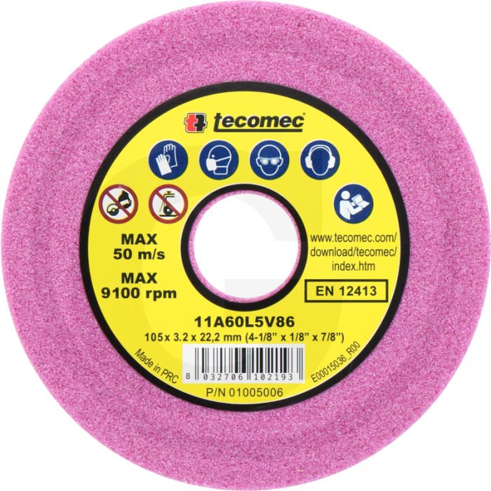 Disque abrasif Tecomec pour affûteuse de chaînes - compatible avec les pas de chaîne : 1/4", 3/8" Lopro, .325" Disque abrasif Tecomec pour affûteuse de chaînes - compatible avec les pas de chaîne : 1/4", 3/8" Lopro, .325"