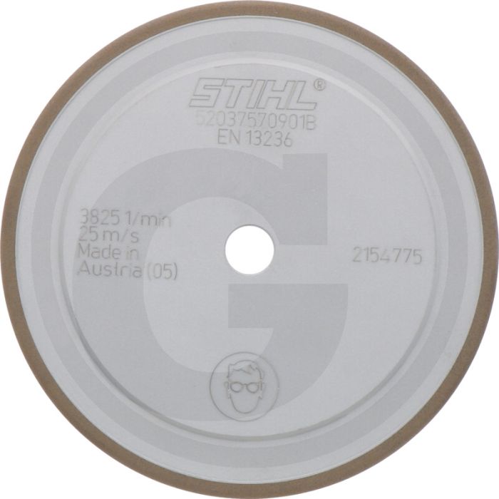 Disque abrasif diamanté Stihl pour affûteuse de chaîne Hos et Usg - compatible avec un pas de 3/8" RDR