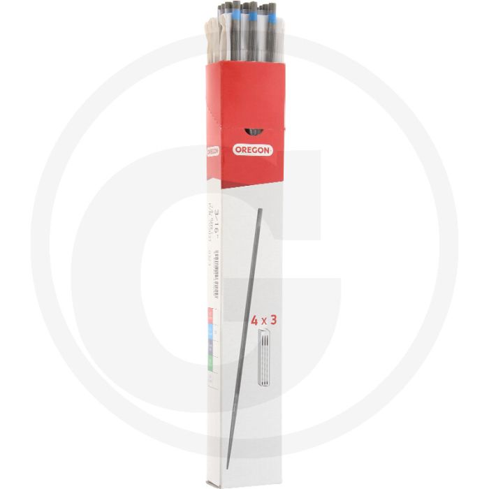 Oregon oregon kettensägenfeile 4x 3er-shopverpackung - rundfeile 4,8mm 200mm 12 stück