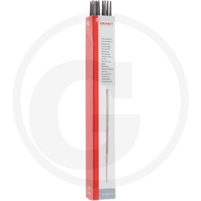 Kettingzaagvijl ronde vijl vpe: 12 / vijlen Ø 5,5 mm - lengte 200 mm.