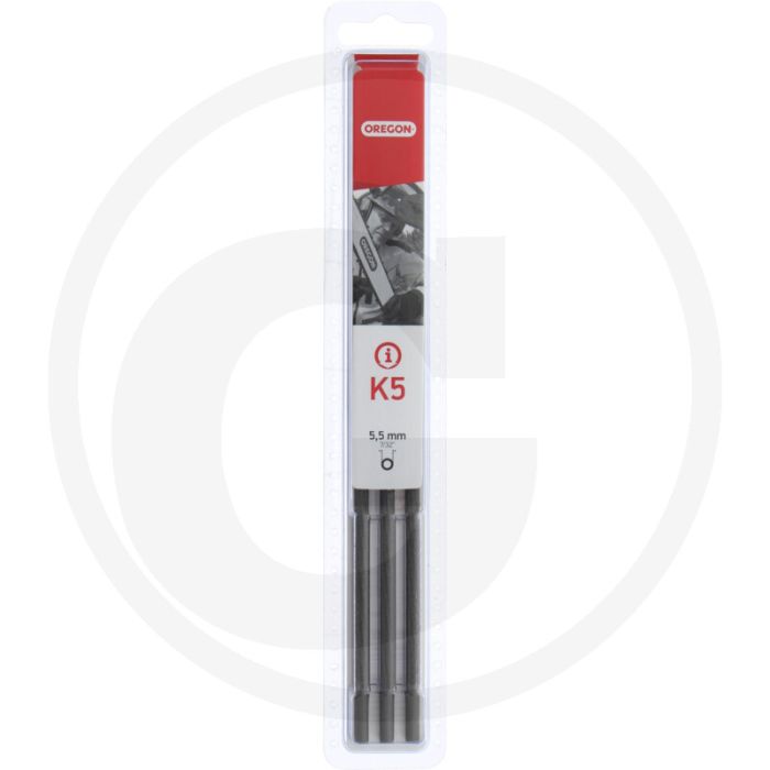Oregon oregon kettensägenfeile (k5) in 3er-shopverpackung - rundfeile 5,5 mm