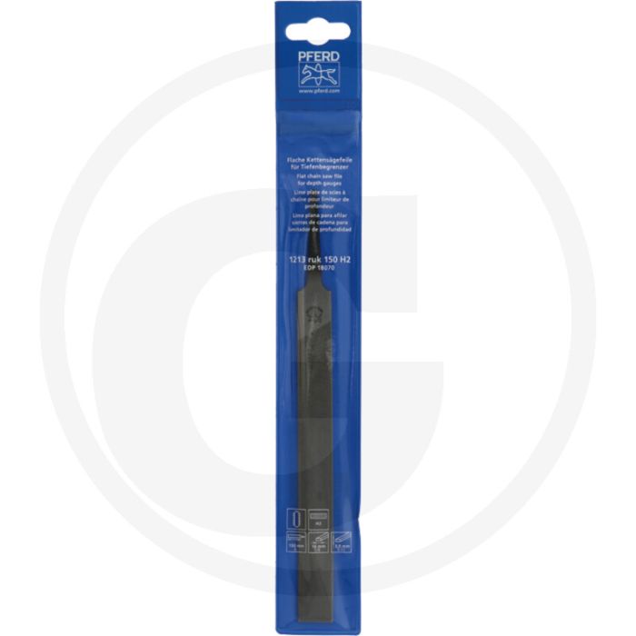 Pferd dieptebegrenzervijl plat stomp 150mm lengte
