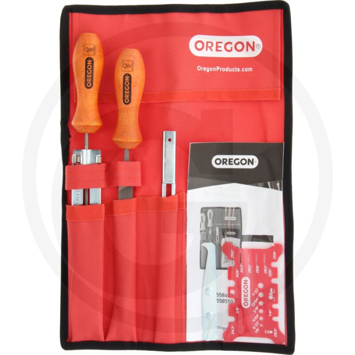 Oregon oregon slijpset met tas - passend voor 3/8" lopro - inclusief diverse accessoires