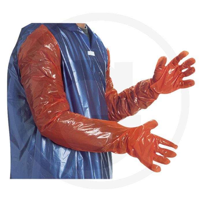 Horizont geboortehandschoenen 100 stück, 92 cm - oranje, zeer bestendig