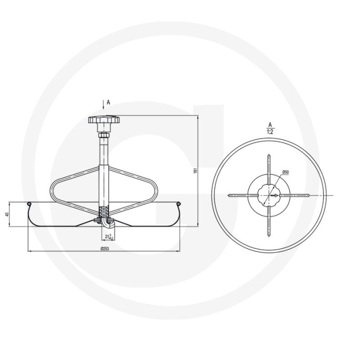 Ferkelschale mit spannhaken Ø 240mm 2 ltr. inhalt