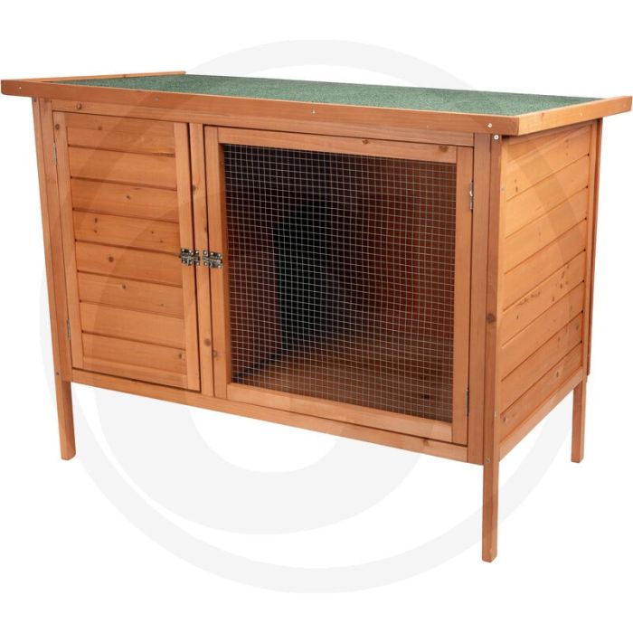 Konijnenhok met 2 deuren en opklapbaar dak - 1100 x 620 x 830 mm