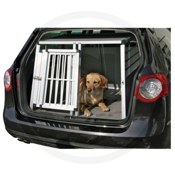 Transportbox aluminium met twee deuren en antislip thermisch tapijt