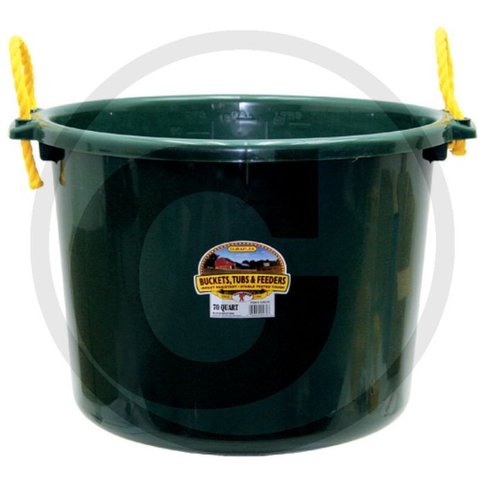 Water- en voerbak - 45 liter inhoud, polyethyleen, nylon handgrepen