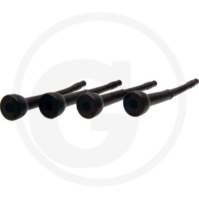 Speenrubber • kleine kop, 1 groef • lengte 292mm